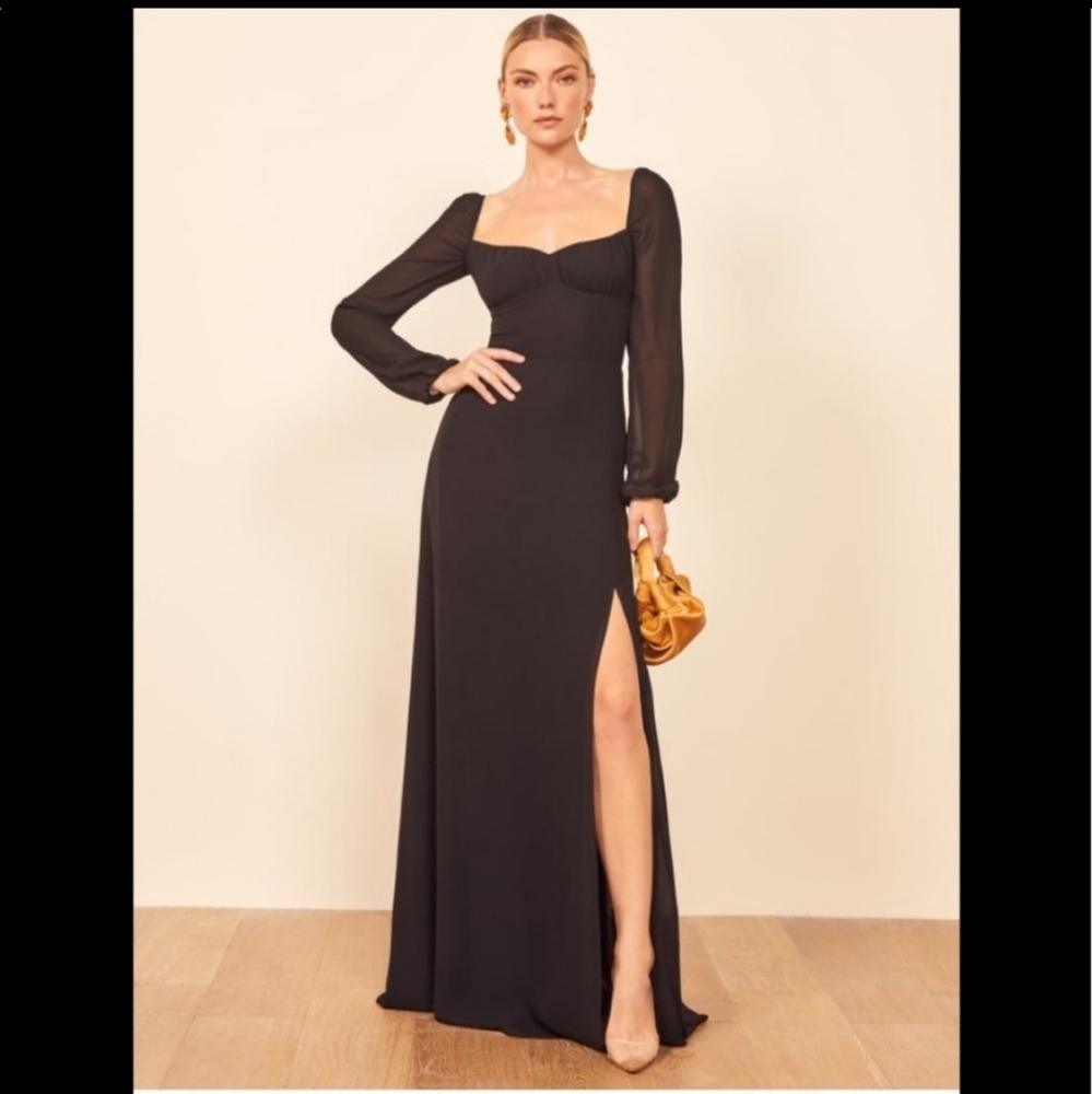 REFORMATION NWT Sz US6/S MADELEINE BLACK SEXY Dress SOLD OUT !!